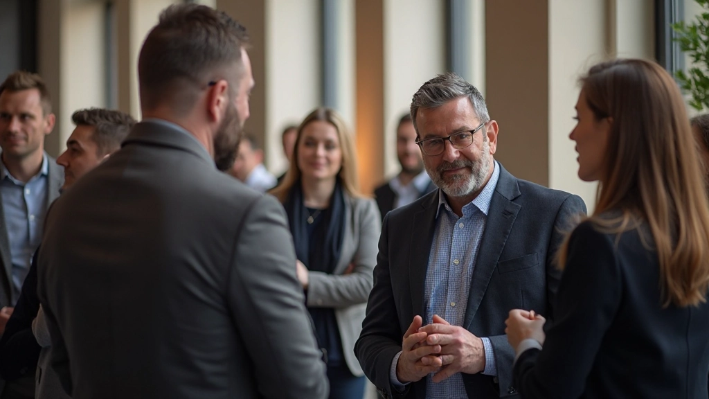 Professional photo of diverse team leaders in modern office conference room discussing strategy