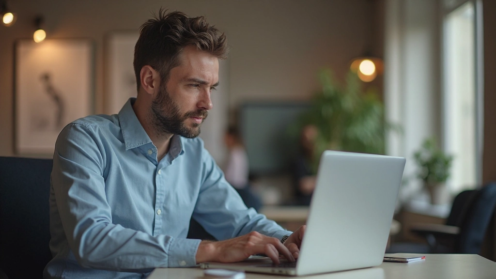 Professional reviewing personal development goals and tracking progress on career advancement milestones