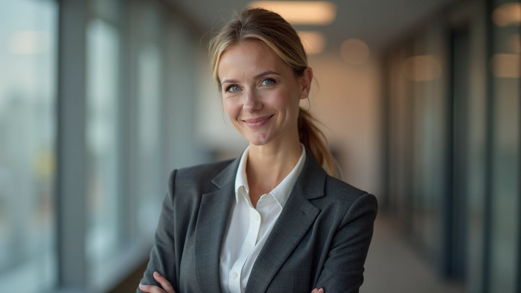 Professional celebrating career milestone achievement with confidence and accomplishment